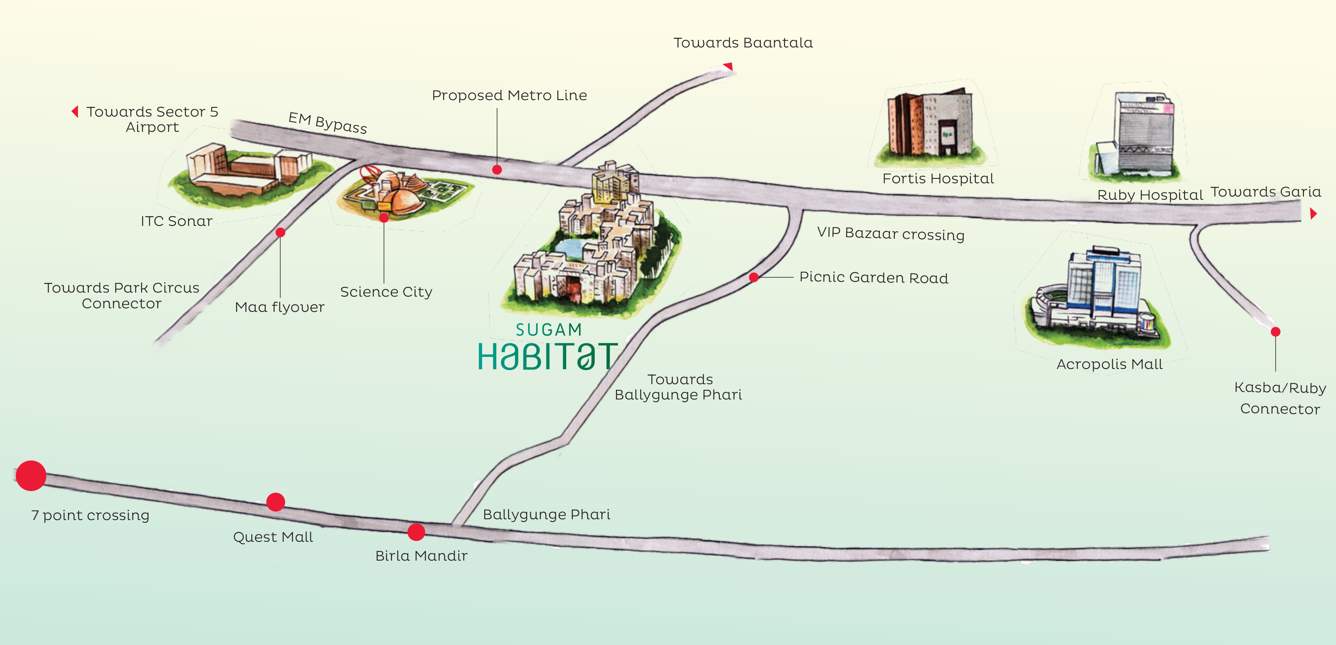  habitat Images for Location Plan of Sugam Habitat
