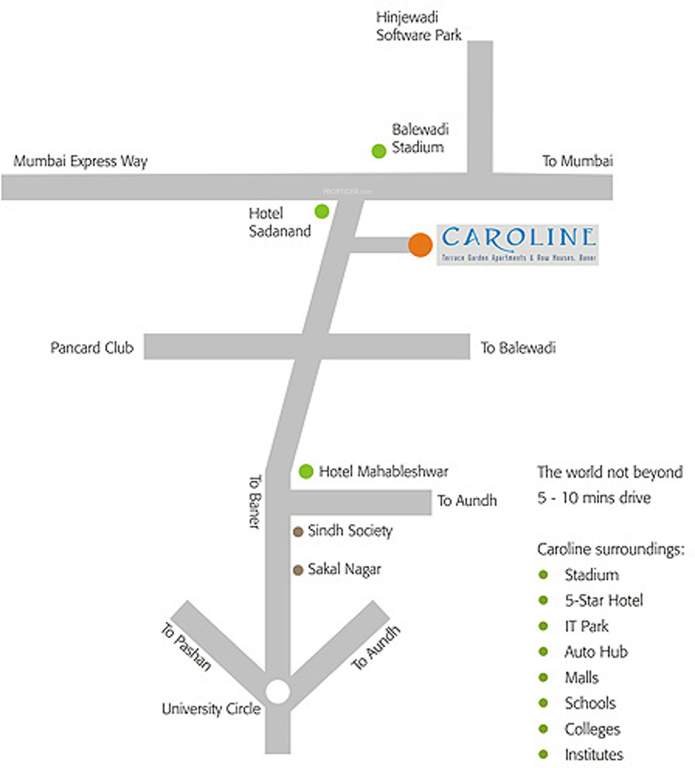 caroline society Location Plan