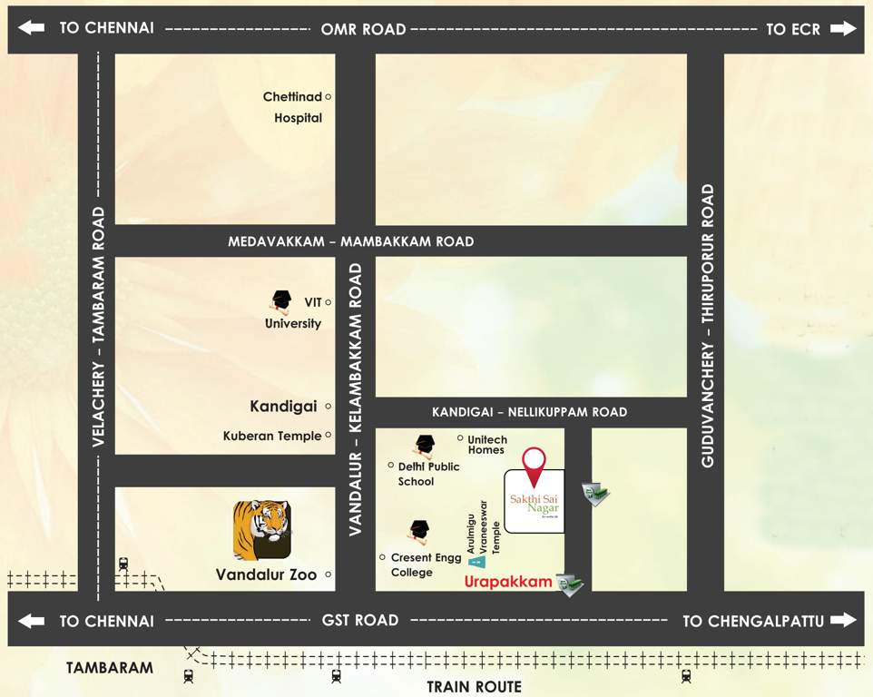 Images for Location Plan of Vishwak Sakthi Sai Nagar
