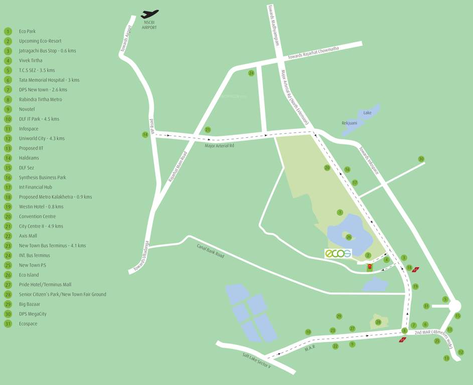 Images for Location Plan of Amit Realty and Shree RSH Group The Ecos