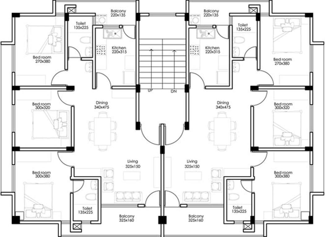  sereniti Sereniti Cluster Plan for 1st & 2nd Floor
