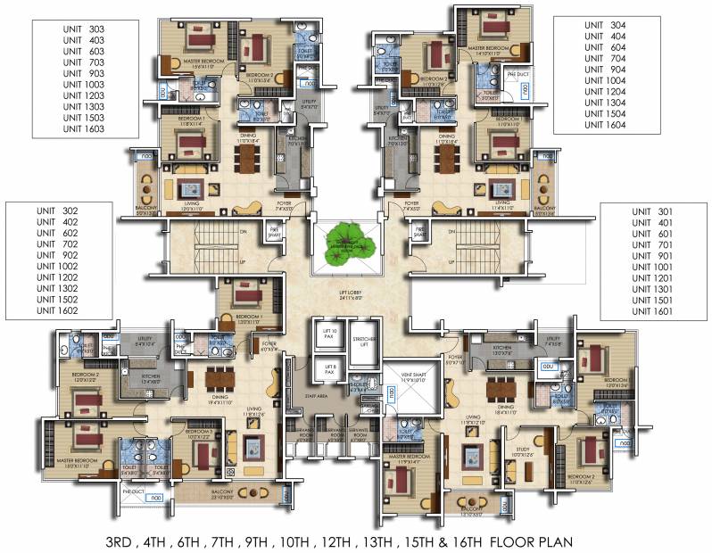 Images for Cluster Plan of Salarpuria Sattva Luxuria Heights
