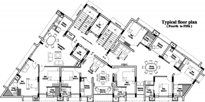  rhazes Rhazes Cluster Plan for 4th & 5th Floor