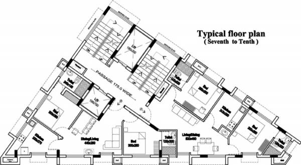  rhazes Rhazes Cluster Plan from 7th to 10th Floor