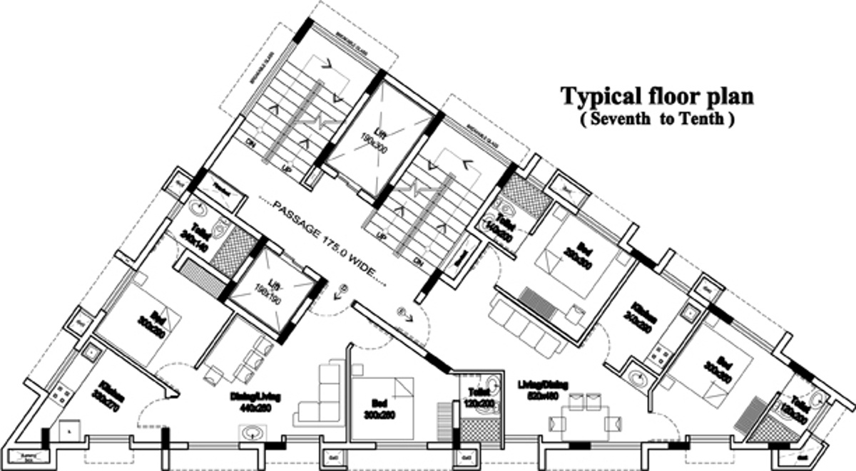  rhazes Rhazes Cluster Plan from 7th to 10th Floor