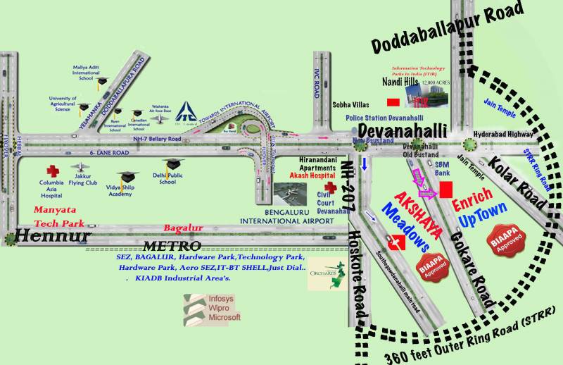 Images for Location Plan of Enrich Akshaya Meadows