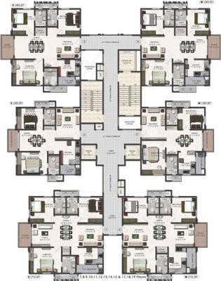 Images for Cluster Plan of Aparna Serene Park