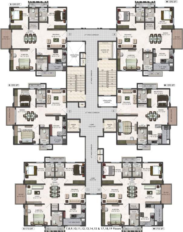Images for Cluster Plan of Aparna Serene Park