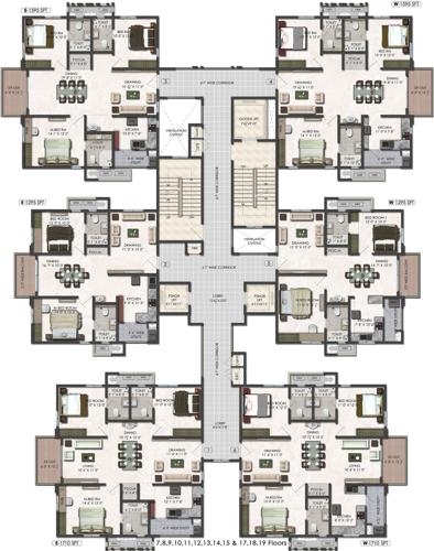 Images for Cluster Plan of Aparna Serene Park Images for Cluster Plan of Aparna Serene Park