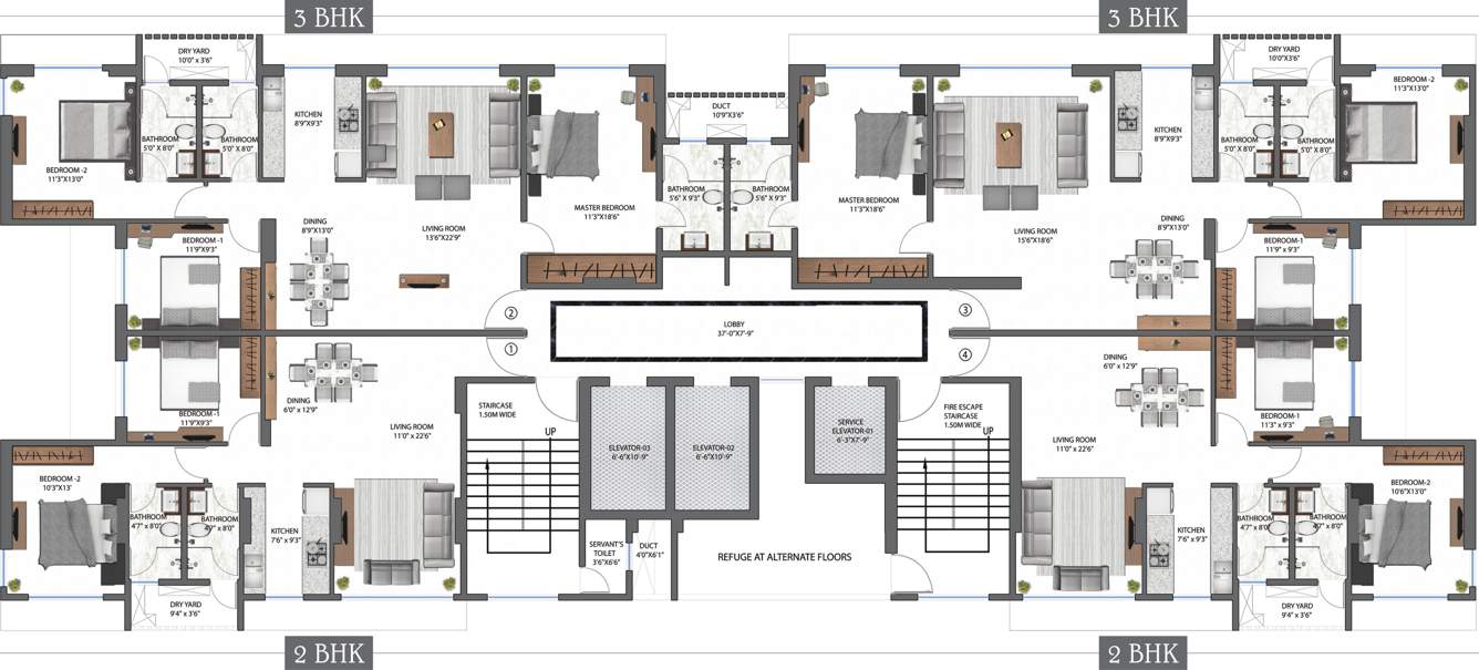 Images for Cluster Plan of SD CD Plot No 69 Lumiere
