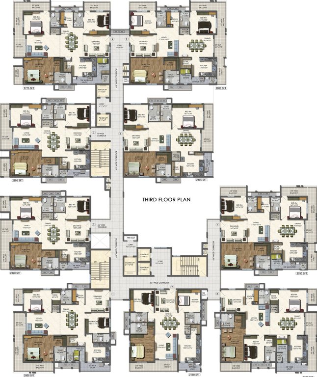  westside Images for Cluster Plan of Aparna Westside