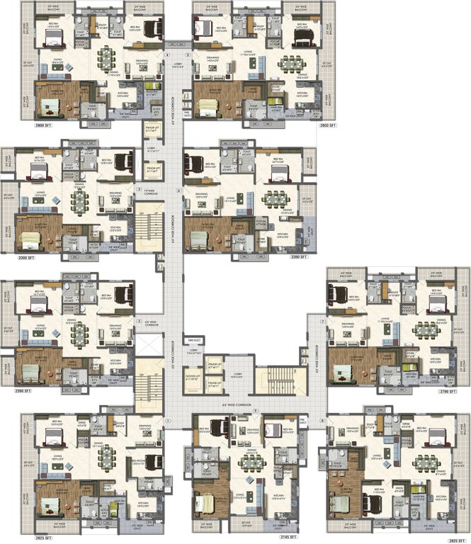  westside Images for Cluster Plan of Aparna Westside