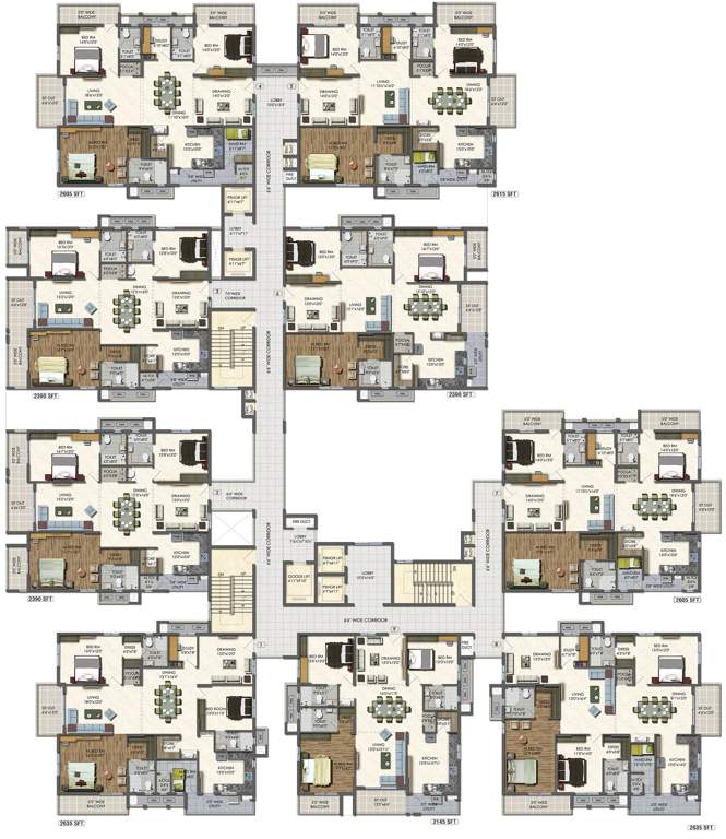  westside Images for Cluster Plan of Aparna Westside