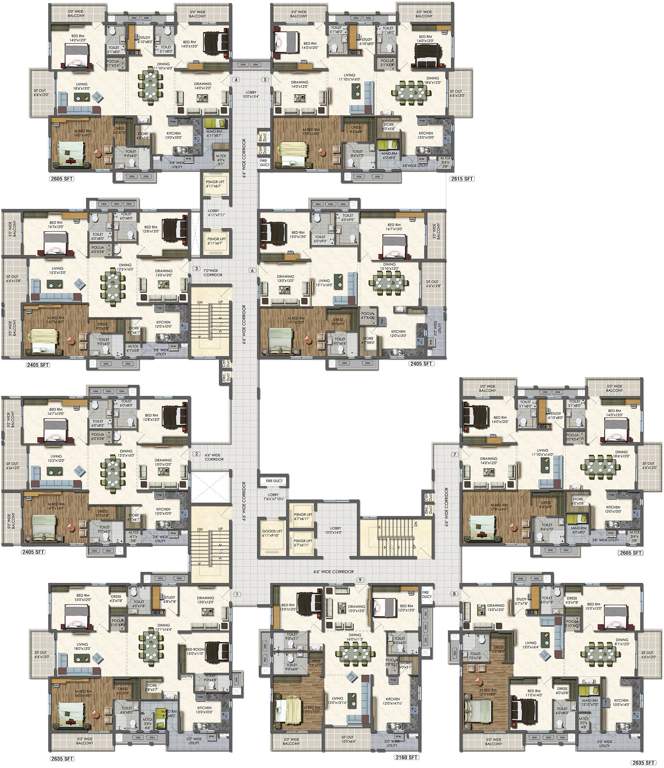  westside Images for Cluster Plan of Aparna Westside