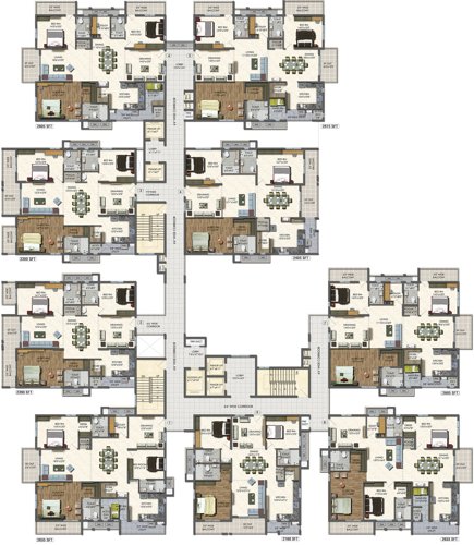  westside Images for Cluster Plan of Aparna Westside