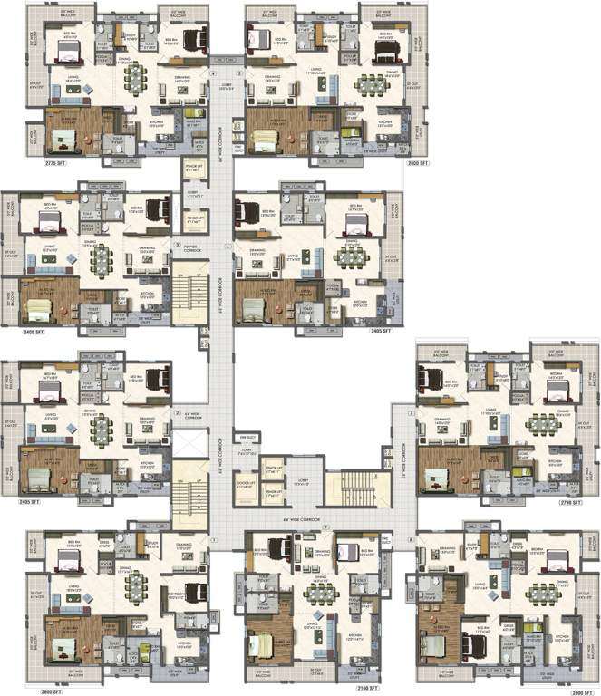  westside Images for Cluster Plan of Aparna Westside