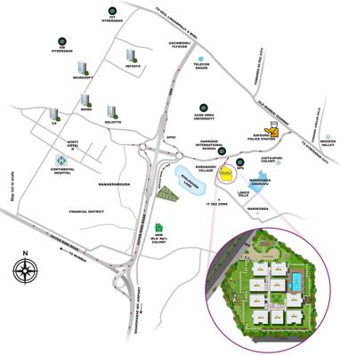  westside Images for Location Plan of Aparna Westside