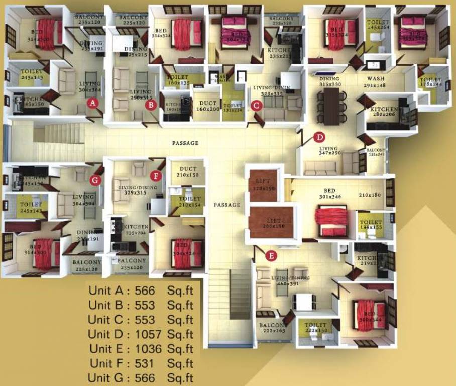 Images for Cluster Plan of Indraneelam Sanctum Sanctorium