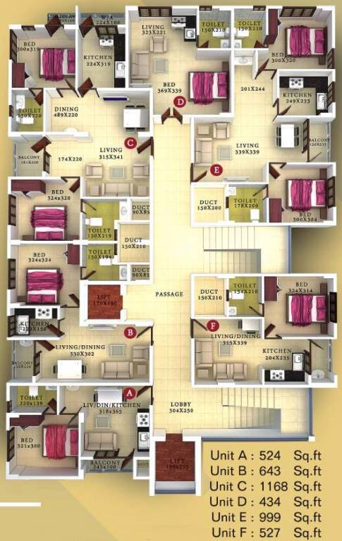 Images for Cluster Plan of Indraneelam Sanctum Sanctorium