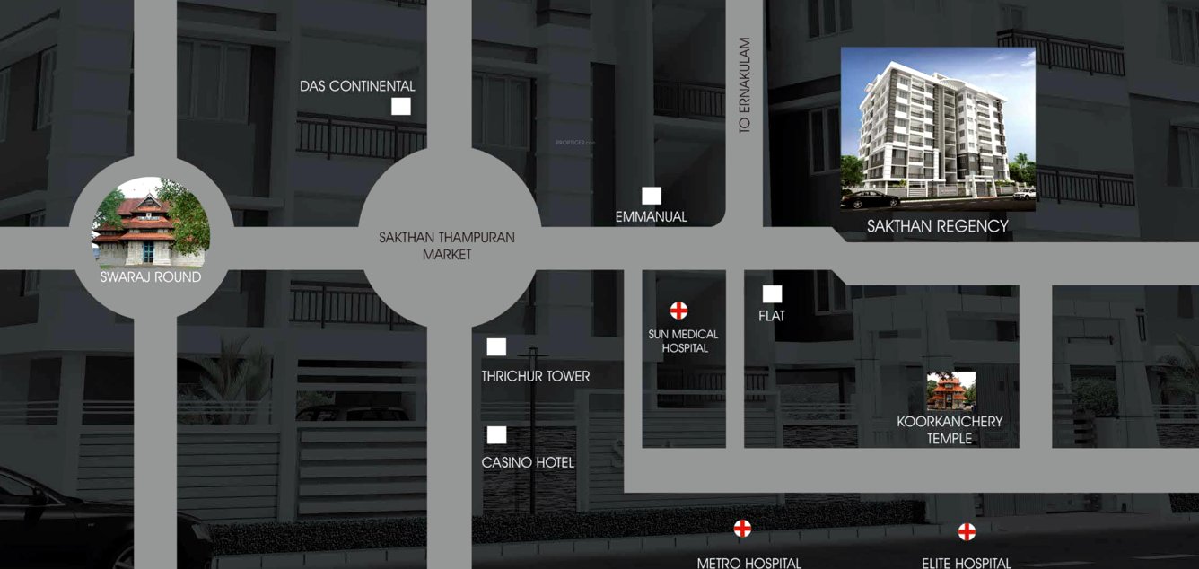 Images for Location Plan of Sapthavarna Builders Sakthan Regency