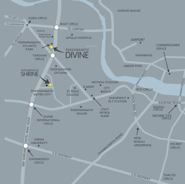 Images for Location Plan of Parshwanath Divine