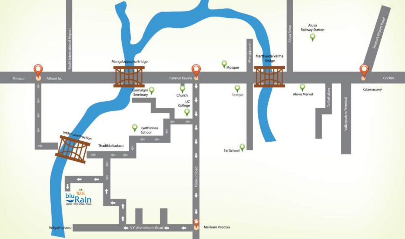 Images for Location Plan of Tulsi Blu Rain Water Front
