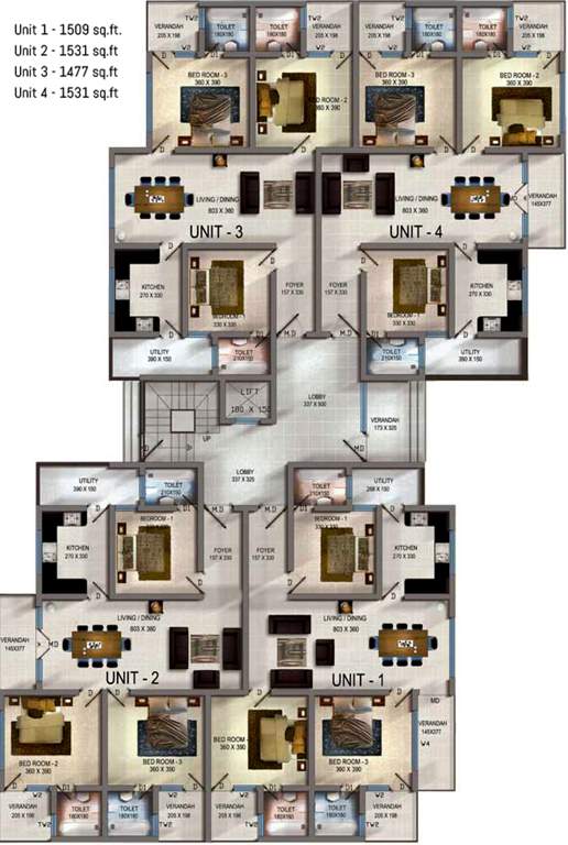 Images for Cluster Plan of VC Hills Apartments