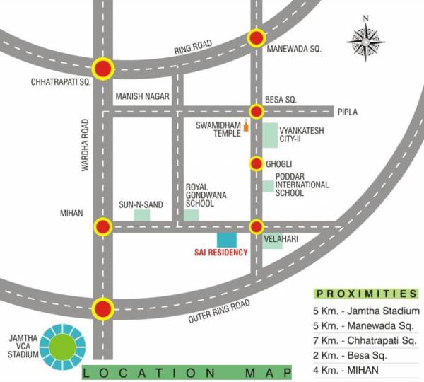 Location Plan sai-residency-villas Location Plan