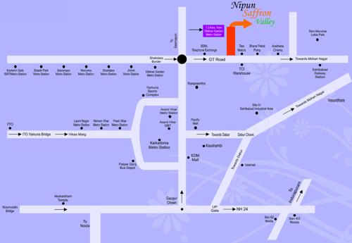  saffron-valley Images for Location Plan of Nipun Builders And Developers Delhi Saffron Valley