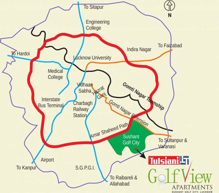 Images for Location Plan of Tulsiani Golf View Apartments