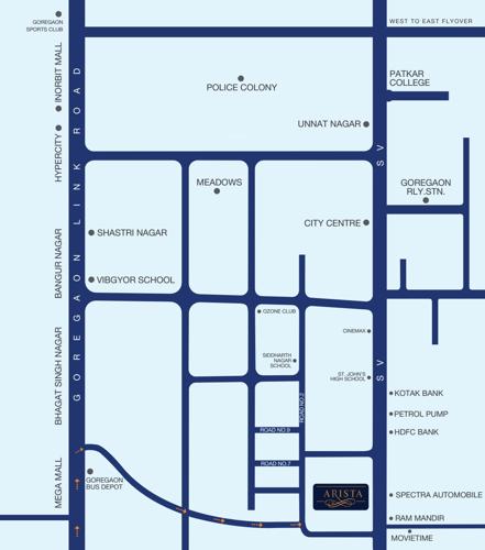  arista Images for Location Plan of Sahajanand Arista