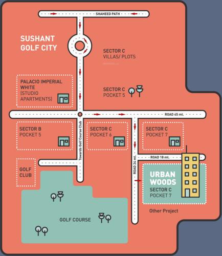  urban-woods Images for Location Plan of Tulsiani Urban Woods