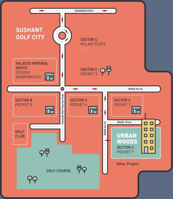  urban woods Images for Location Plan of Tulsiani Urban Woods
