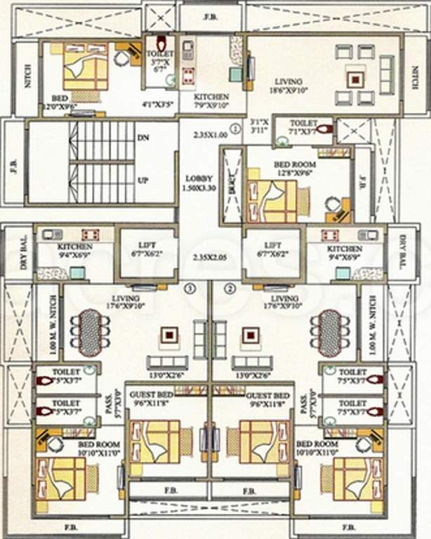  basera apartments Images for Cluster Plan of Cosmic Basera Apartments
