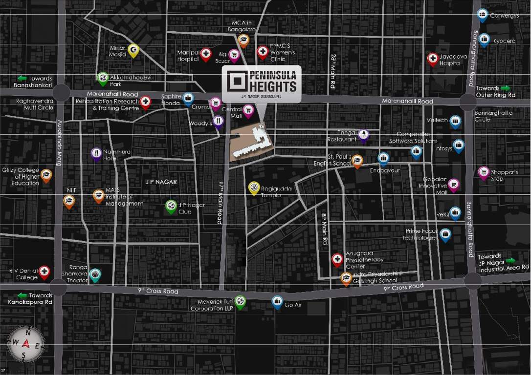 heights Images for Location Plan of Peninsula Heights