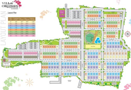  villa-orchids Images for Layout Plan of Modi Villa Orchids