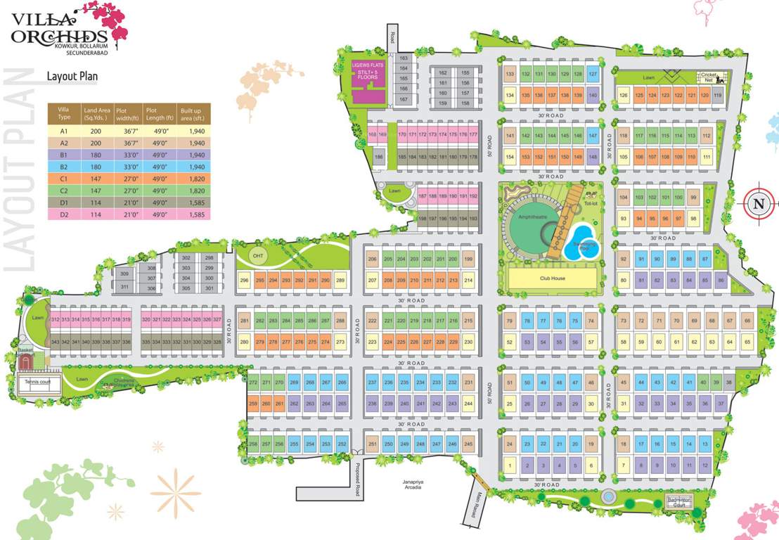  villa orchids Images for Layout Plan of Modi Villa Orchids