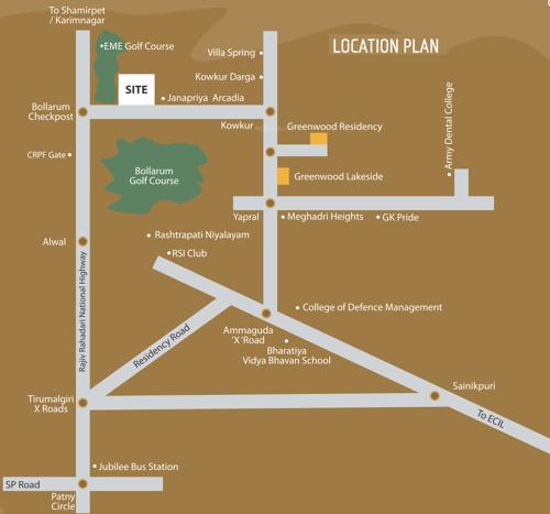  villa-orchids Images for Location Plan of Modi Villa Orchids