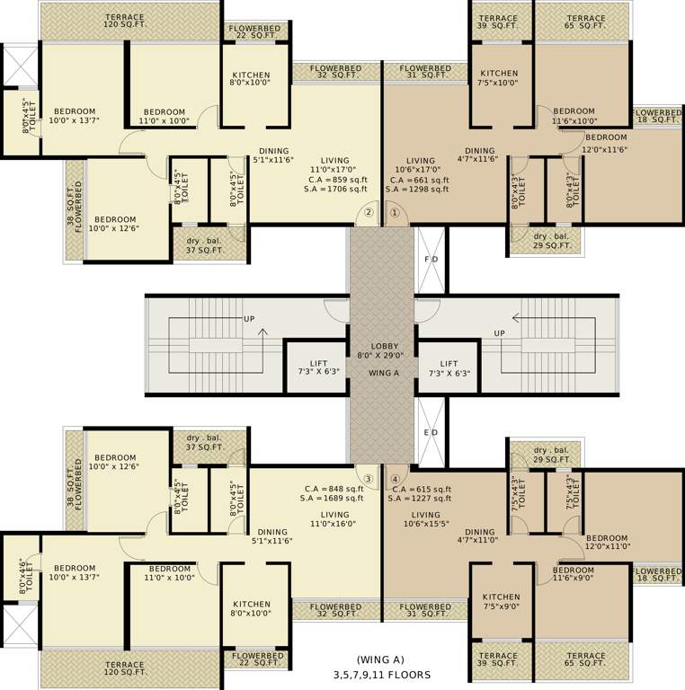 Images for Cluster Plan of Vansh Delta Tower 2
