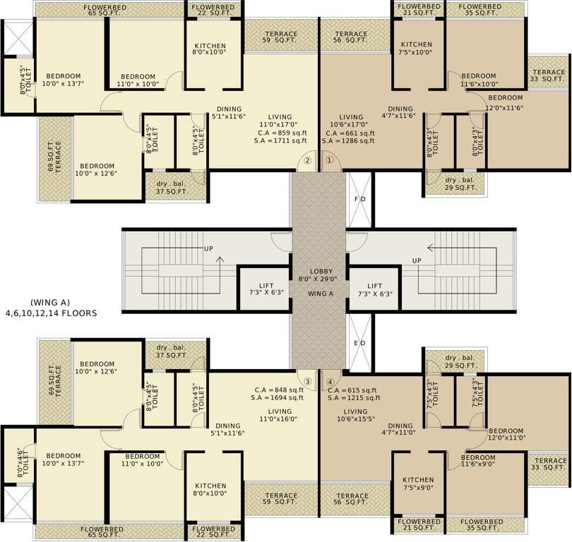 Images for Cluster Plan of Vansh Delta Tower 2