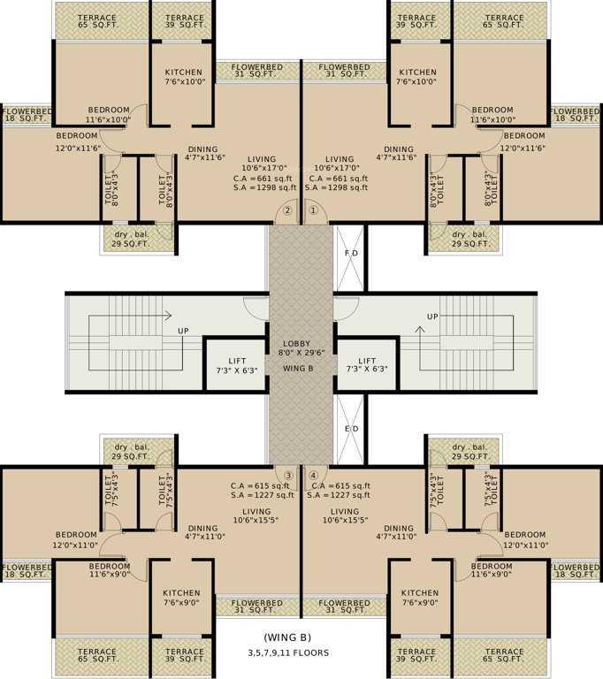 Images for Cluster Plan of Vansh Delta Tower 2