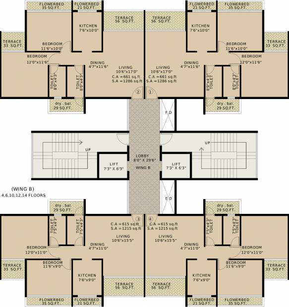 Images for Cluster Plan of Vansh Delta Tower 2