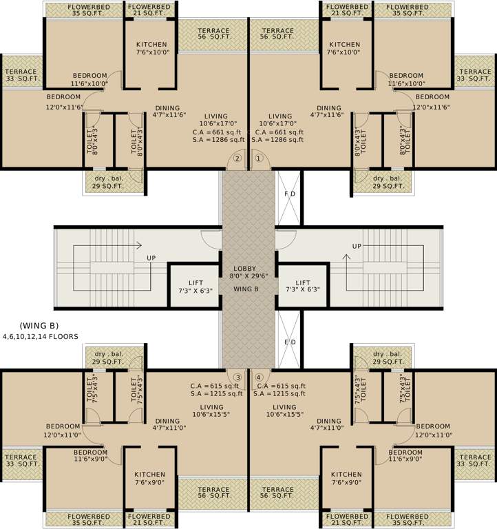 Images for Cluster Plan of Vansh Delta Tower 2