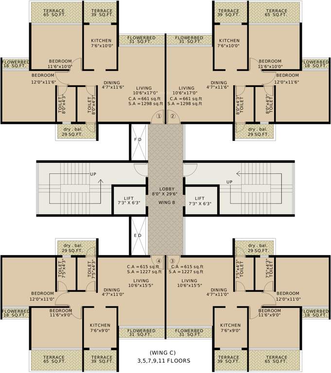 Images for Cluster Plan of Vansh Delta Tower 2
