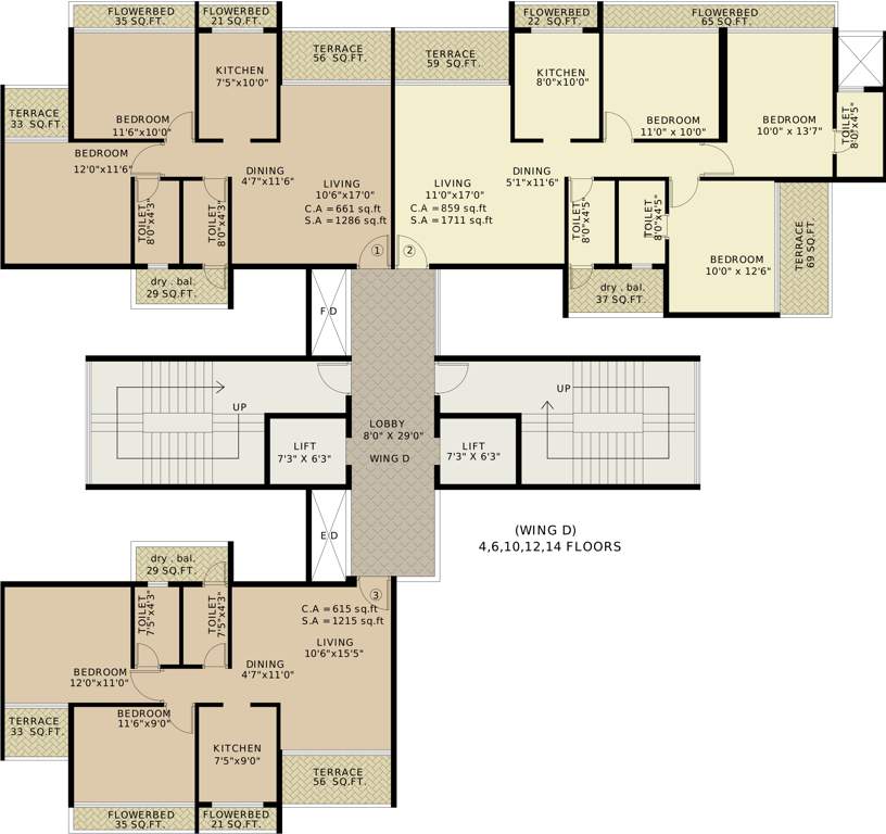 Images for Cluster Plan of Vansh Delta Tower 2