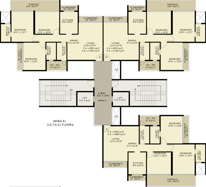 Images for Cluster Plan of Vansh Delta Tower 2