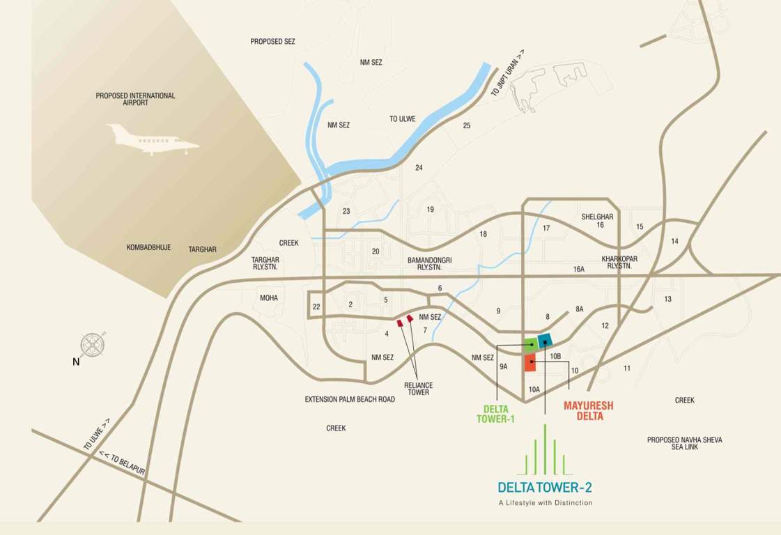  delta tower 2 Location Plan