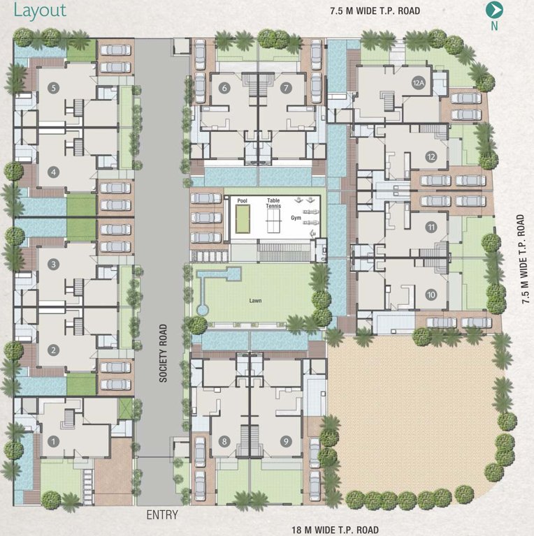 Images for Layout Plan of RK Ishaan Bungalows