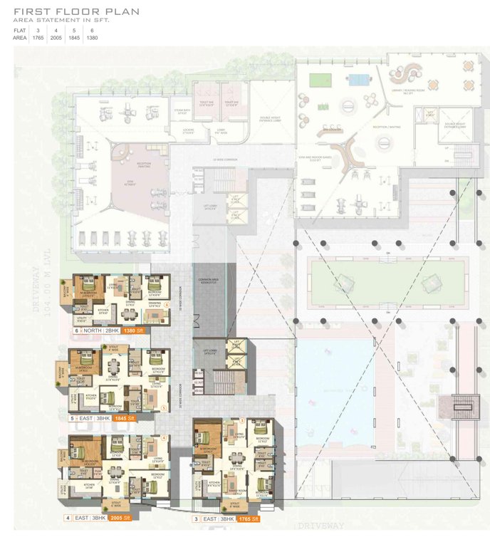  gp trends GP Trends Cluster Plan For 1st Floor