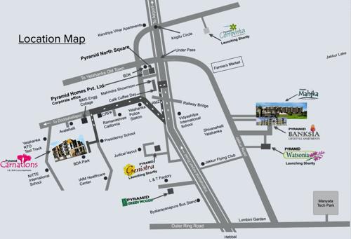  carnations Images for Location Plan of Pyramid Carnations